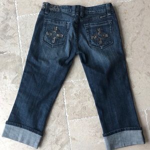 Miss Me embellished cropped jeans size 30